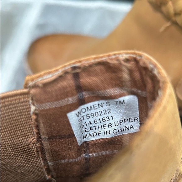 Sperry Tan Ankle Boots with Braided Detail - Picture 4 of 4